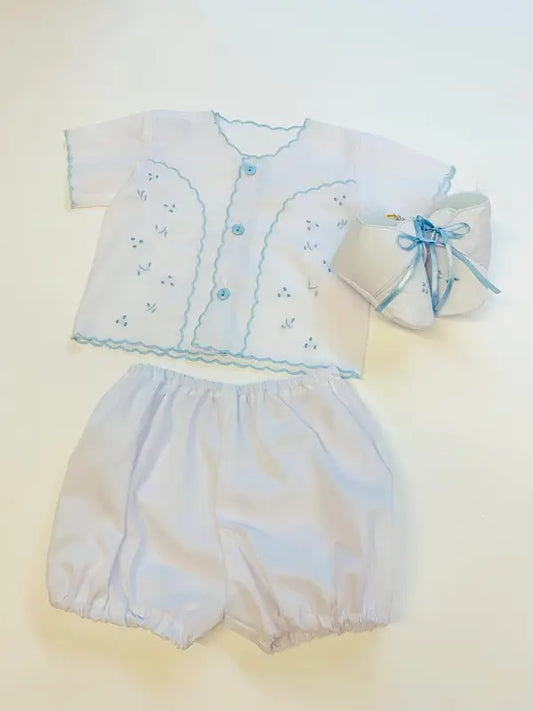 00553B 3pc White Blue set