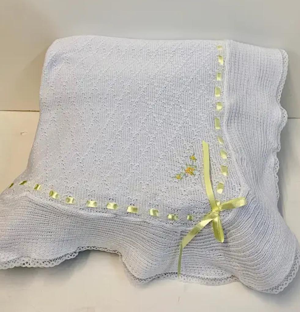 80610 Cotton Knit Baby Blanket