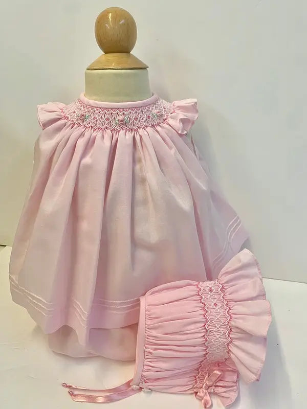 16226 The Sweetest Pink Smocked Bishop